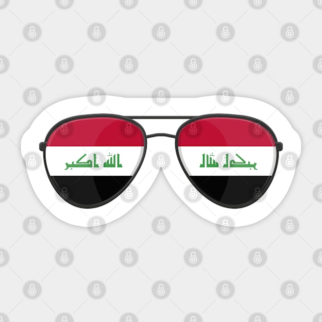 Iraq Flag Sunglasses Sticker by BramCrye